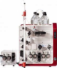Хроматографическая система среднего давления (200 бар) AKTA pure 25, микропрепаративная очистки биомолекул, градиент на стороне высокого давления